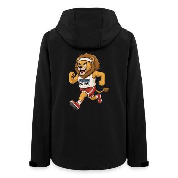 Lion courant dans le style comic - Veste softshell femme recyclée Stanley/Stella - noir - Dos - AI Model Female 172 light (172cm)
