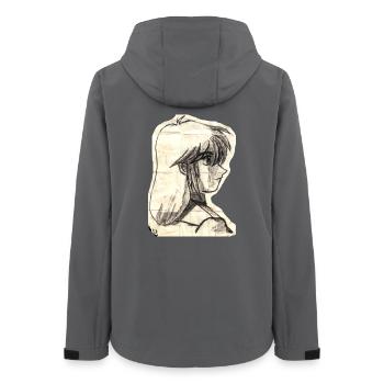 Étagère vintage - Veste softshell femme recyclée Stanley/Stella - charbon - Dos - AI Model Female 172 light (172cm)