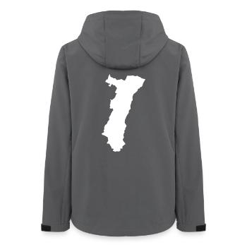 Alsace T-Shirt Humor Gift - Women’s Recycled Softshell Jacket by Stanley/Stella - anthracite - Back - AI Model Female 172 light (172cm)