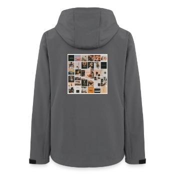 Nach oben Mosaik Musik - Frauen Recycelte Softshelljacke von Stanley/Stella - Anthrazit - Hinten - AI Model Female 172 light (172cm)