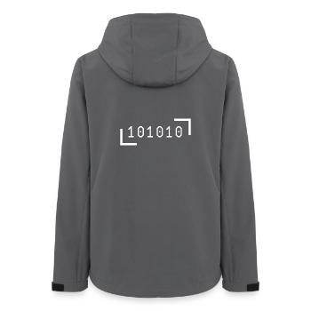 42 Die ultimative Antwort - Frauen Recycelte Softshelljacke von Stanley/Stella - Anthrazit - Hinten - AI Model Female 172 light (172cm)