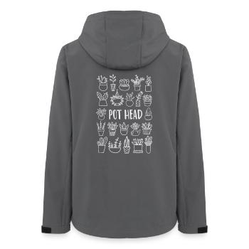 Pflanze Pflanzen - Frauen Recycelte Softshelljacke von Stanley/Stella - Anthrazit - Hinten - AI Model Female 172 light (172cm)