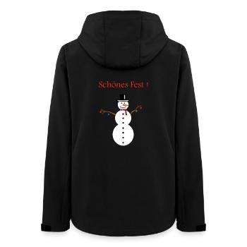 Bonhomme de neige beau festin - Veste softshell femme recyclée Stanley/Stella - noir - Dos - AI Model Female 172 light (172cm)