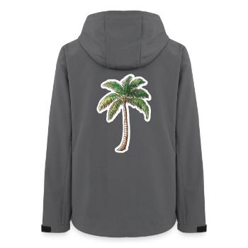 Palme - Frauen Recycelte Softshelljacke von Stanley/Stella - Anthrazit - Hinten - AI Model Female 172 light (172cm)