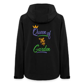 garden - Women’s Recycled Softshell Jacket by Stanley/Stella - black - Back - AI Model Female 172 light (172cm)