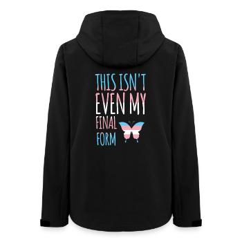 Mois de la fierté LGBT - Transgenre - Veste softshell femme recyclée Stanley/Stella - noir - Dos - AI Model Female 172 light (172cm)