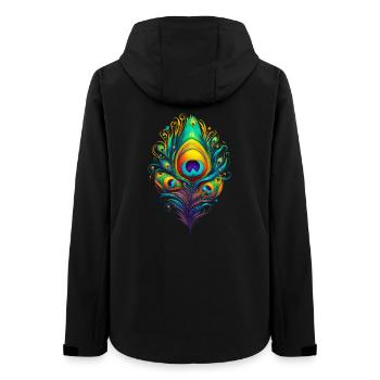 Plumes de paon plumes stylos - Veste softshell femme recyclée Stanley/Stella - noir - Dos - AI Model Female 172 light (172cm)