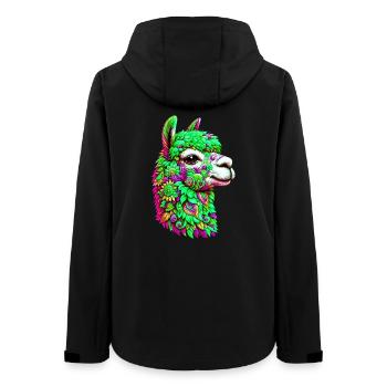Alpaca - Women’s Recycled Softshell Jacket by Stanley/Stella - black - Back - AI Model Female 172 light (172cm)