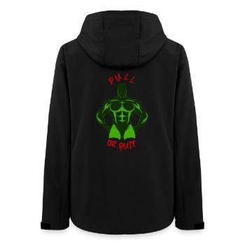 Pull-or-Quit-Arena-Krieger – Farben der Marokko-Flagge - Frauen Recycelte Softshelljacke von Stanley/Stella - Schwarz - Hinten - AI Model Female 172 light (172cm)