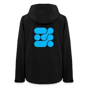 OCHOOO - Turquoise Blue - Women’s Recycled Softshell Jacket by Stanley/Stella - black - Back - AI Model Female 172 light (172cm)