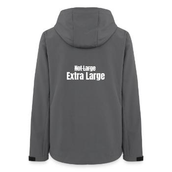 Not Large - Extra Large | Gym Motivation Tshirt - Women’s Recycled Softshell Jacket by Stanley/Stella - anthracite - Back - AI Model Female 172 light (172cm)