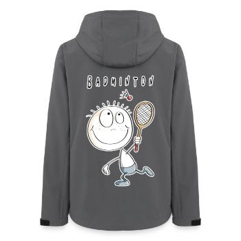 Cool joueur de badminton masculin - Veste softshell femme recyclée Stanley/Stella - charbon - Dos - AI Model Female 172 light (172cm)