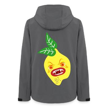 HALLOWEEN COSTUME LEMON - Women’s Recycled Softshell Jacket by Stanley/Stella - anthracite - Back - AI Model Female 172 light (172cm)