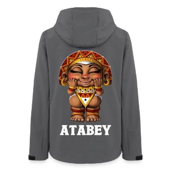 Déesse Taino Atabey - Veste softshell femme recyclée Stanley/Stella - charbon - Dos - AI Model Female 172 light (172cm)