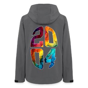 22 YEARS OLD 2004 22ND BIRTHDAY - Women’s Recycled Softshell Jacket by Stanley/Stella - anthracite - Back - AI Model Female 172 light (172cm)