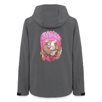 Zombison 3 - Veste softshell femme recyclée Stanley/Stella - charbon - Dos - AI Model Female 172 light (172cm)