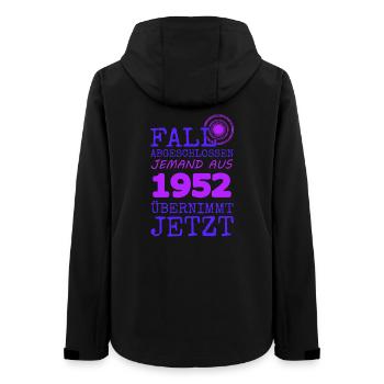1952 - Women’s Recycled Softshell Jacket by Stanley/Stella - black - Back - AI Model Female 172 light (172cm)