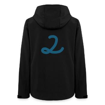 2 Number two number - Women’s Recycled Softshell Jacket by Stanley/Stella - black - Back - AI Model Female 172 light (172cm)