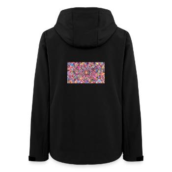 Bitcoin Bazooka - PopArt 4 - Veste softshell femme recyclée Stanley/Stella - noir - Dos - AI Model Female 172 light (172cm)