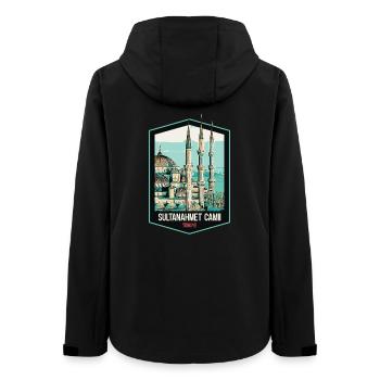 Grande Mosquée Bleue d'Istambul, Turquie - Veste softshell femme recyclée Stanley/Stella - noir - Dos - AI Model Female 172 light (172cm)