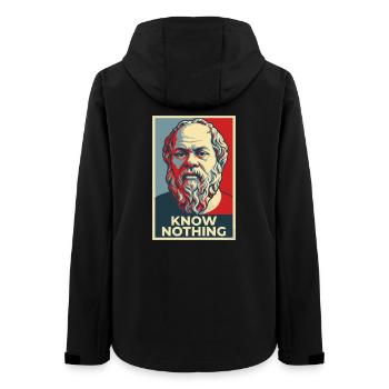 Portrait pop art de Socrate - Veste softshell femme recyclée Stanley/Stella - noir - Dos - AI Model Female 172 light (172cm)