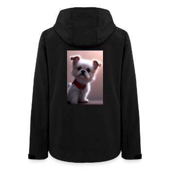Baby Hund - Frauen Recycelte Softshelljacke von Stanley/Stella - Schwarz - Hinten - AI Model Female 172 light (172cm)