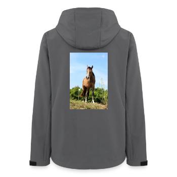 Affiche Cheval Cheval - Veste softshell femme recyclée Stanley/Stella - charbon - Dos - AI Model Female 172 light (172cm)