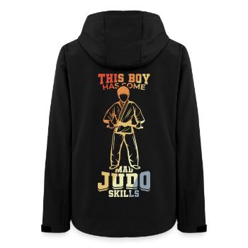 Judo Kind - Frauen Recycelte Softshelljacke von Stanley/Stella - Schwarz - Hinten - AI Model Female 172 light (172cm)
