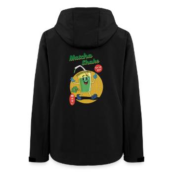 Matcha Shake - Try it! - Frauen Recycelte Softshelljacke von Stanley/Stella - Schwarz - Hinten - AI Model Female 172 light (172cm)