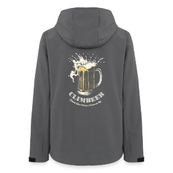 Chope de bière ClimbBeer - Veste softshell femme recyclée Stanley/Stella - charbon - Dos - AI Model Female 172 light (172cm)