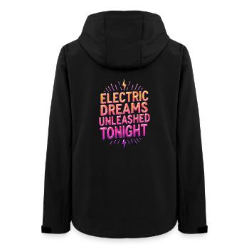 Elektrische Träume - Reves Electriques - Frauen Recycelte Softshelljacke von Stanley/Stella - Schwarz - Hinten - AI Model Female 172 light (172cm)