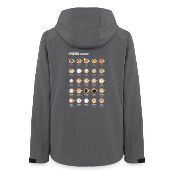 Tableau ultime du café espresso - Veste softshell femme recyclée Stanley/Stella - charbon - Dos - AI Model Female 172 light (172cm)