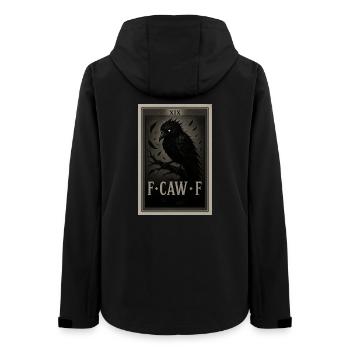 Schwarzer Rabe - F-CAW-F - Frauen Recycelte Softshelljacke von Stanley/Stella - Schwarz - Hinten - AI Model Female 172 light (172cm)