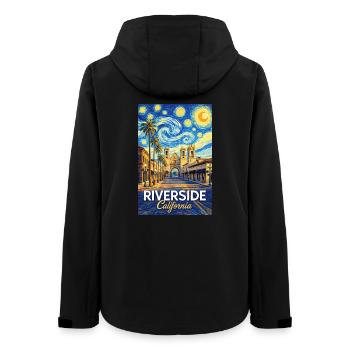 Riverside, Californie - Veste softshell femme recyclée Stanley/Stella - noir - Dos - AI Model Female 172 light (172cm)