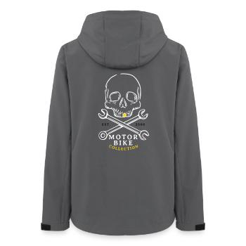 Skull & Bolts Motorcycle Collection - Women’s Recycled Softshell Jacket by Stanley/Stella - anthracite - Back - AI Model Female 172 light (172cm)