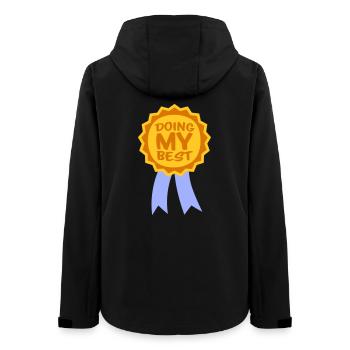 Doing My Best Lustig Ehrlich Motivational Spruch - Frauen Recycelte Softshelljacke von Stanley/Stella - Schwarz - Hinten - AI Model Female 172 light (172cm)