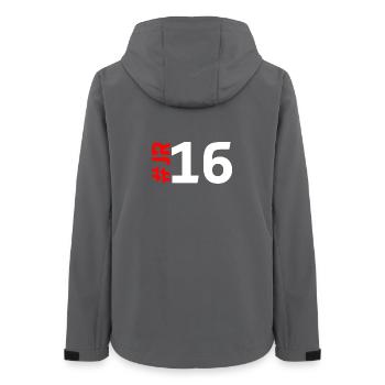 JR16 - Veste softshell femme recyclée Stanley/Stella - charbon - Dos - AI Model Female 172 light (172cm)
