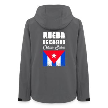 Rueda de Casino - Cuban Salsa - Frauen Recycelte Softshelljacke von Stanley/Stella - Anthrazit - Hinten - AI Model Female 172 light (172cm)