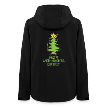 weihnachtsoutfit xmas shirt Symbol Tannenbaum icon - Frauen Recycelte Softshelljacke von Stanley/Stella - Schwarz - Hinten - AI Model Female 172 light (172cm)