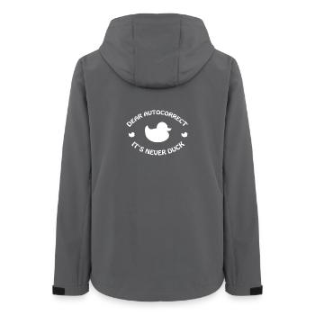 Duck - Women’s Recycled Softshell Jacket by Stanley/Stella - anthracite - Back - AI Model Female 172 light (172cm)