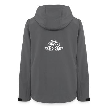 BIKE - Women’s Recycled Softshell Jacket by Stanley/Stella - anthracite - Back - AI Model Female 172 light (172cm)