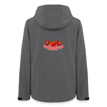 ERDBEEREN - Frauen Recycelte Softshelljacke von Stanley/Stella - Anthrazit - Hinten - AI Model Female 172 light (172cm)