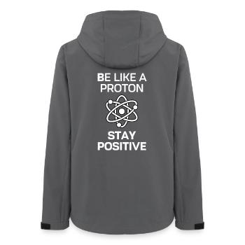 Restez positif comme un proton - Veste softshell femme recyclée Stanley/Stella - charbon - Dos - AI Model Female 172 light (172cm)