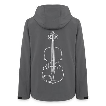 Croquis de violon - Veste softshell femme recyclée Stanley/Stella - charbon - Dos - AI Model Female 172 light (172cm)