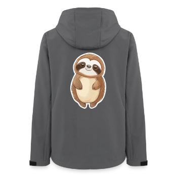Sloth - Women’s Recycled Softshell Jacket by Stanley/Stella - anthracite - Back - AI Model Female 172 light (172cm)