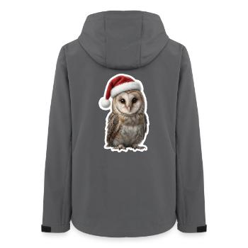 Hibou mystérieux dans la magie de Noël - Veste softshell femme recyclée Stanley/Stella - charbon - Dos - AI Model Female 172 light (172cm)
