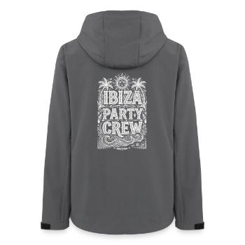 Équipe de fête à Ibiza - Veste softshell femme recyclée Stanley/Stella - charbon - Dos - AI Model Female 172 light (172cm)