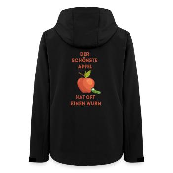 La plus belle pomme a souvent un ver - Veste softshell femme recyclée Stanley/Stella - noir - Dos - AI Model Female 172 light (172cm)