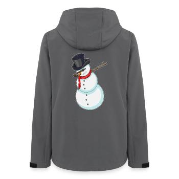 Danse hip-hop de Noël Snowman - Veste softshell femme recyclée Stanley/Stella - charbon - Dos - AI Model Female 172 light (172cm)