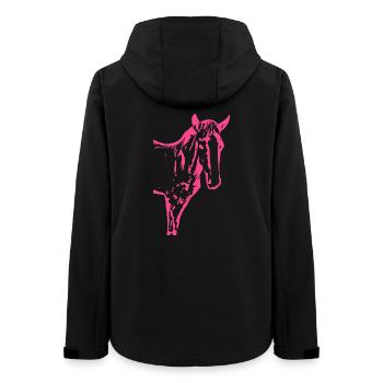 Horse pink pink, foal - Women’s Recycled Softshell Jacket by Stanley/Stella - black - Back - AI Model Female 172 light (172cm)